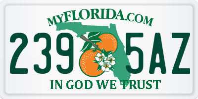 FL license plate 2395AZ