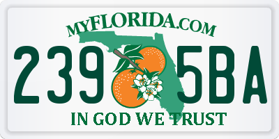 FL license plate 2395BA