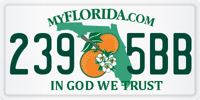 FL license plate 2395BB
