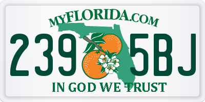 FL license plate 2395BJ