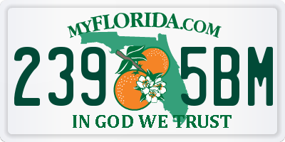 FL license plate 2395BM