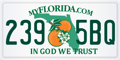 FL license plate 2395BQ