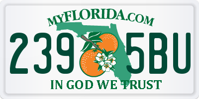FL license plate 2395BU