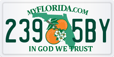 FL license plate 2395BY