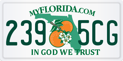 FL license plate 2395CG