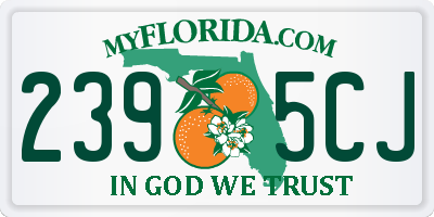 FL license plate 2395CJ