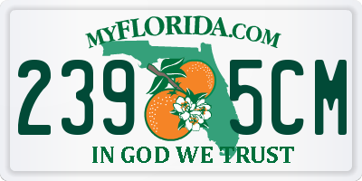 FL license plate 2395CM
