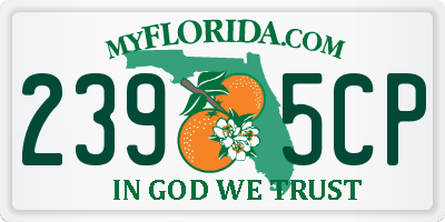 FL license plate 2395CP