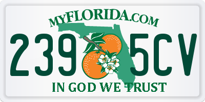 FL license plate 2395CV