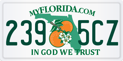 FL license plate 2395CZ