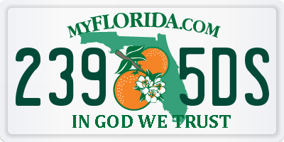 FL license plate 2395DS