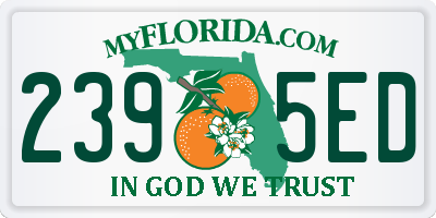 FL license plate 2395ED