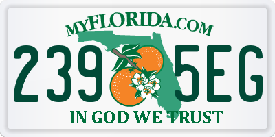 FL license plate 2395EG
