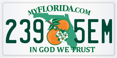 FL license plate 2395EM