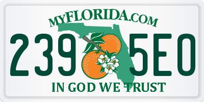 FL license plate 2395EO