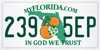 FL license plate 2395EP