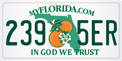 FL license plate 2395ER