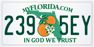 FL license plate 2395EY