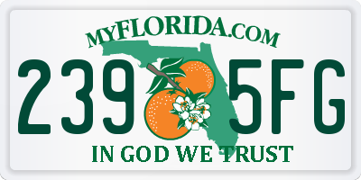 FL license plate 2395FG