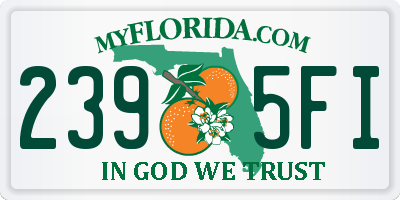 FL license plate 2395FI