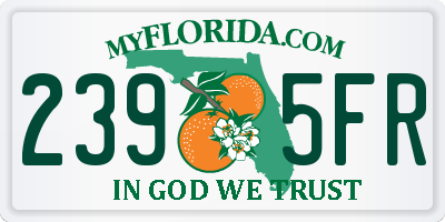 FL license plate 2395FR