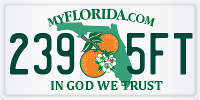 FL license plate 2395FT