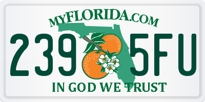 FL license plate 2395FU