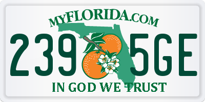 FL license plate 2395GE