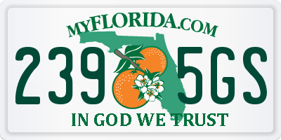 FL license plate 2395GS