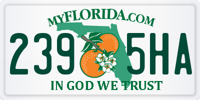 FL license plate 2395HA