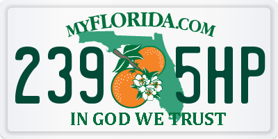 FL license plate 2395HP