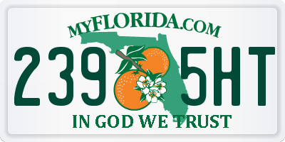 FL license plate 2395HT