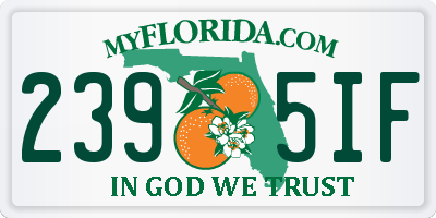 FL license plate 2395IF