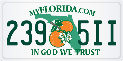 FL license plate 2395II