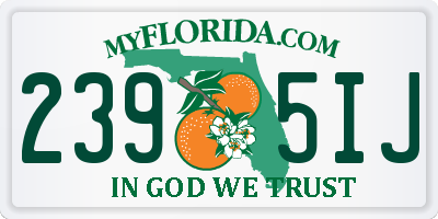 FL license plate 2395IJ