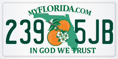 FL license plate 2395JB