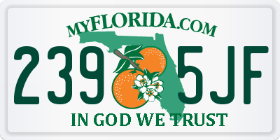 FL license plate 2395JF