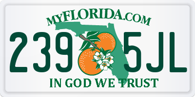 FL license plate 2395JL