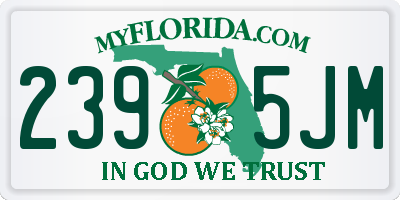 FL license plate 2395JM