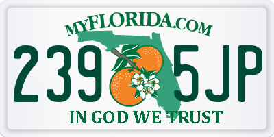 FL license plate 2395JP