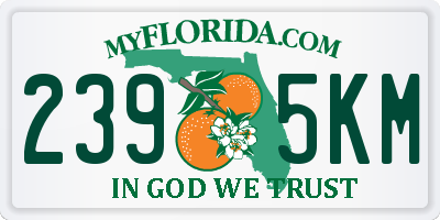 FL license plate 2395KM