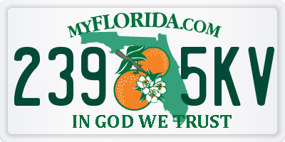 FL license plate 2395KV