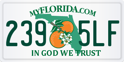 FL license plate 2395LF