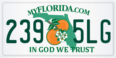 FL license plate 2395LG