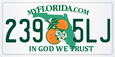 FL license plate 2395LJ