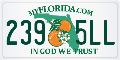 FL license plate 2395LL