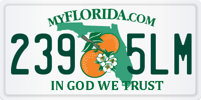 FL license plate 2395LM