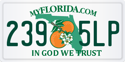 FL license plate 2395LP
