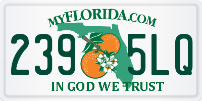 FL license plate 2395LQ