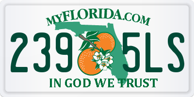 FL license plate 2395LS